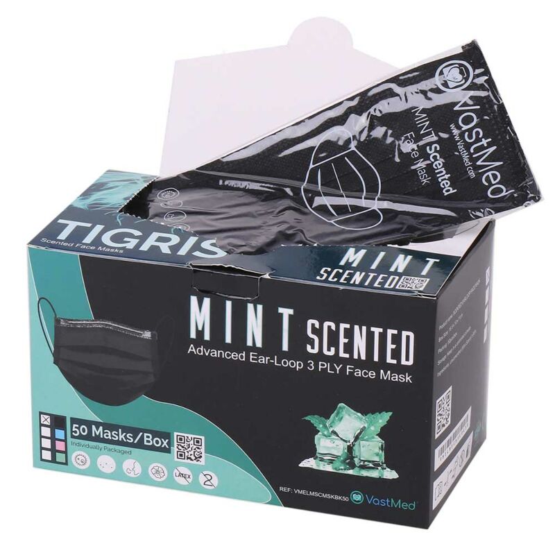 tigris-mint-scented-medical-grade-black-mask-individually-wrapped-vmelmscmskbk50-9 (1)