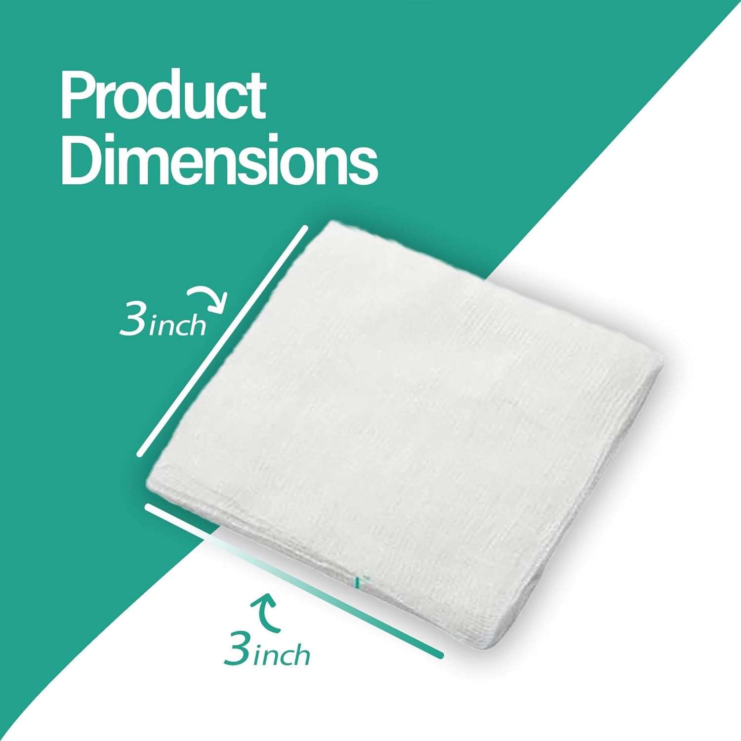 Capra Cotton Gauze Pads by VASTMED | Disposable and Individually Wrapped Medical Gauze Pads | Sterile Medical Wound Dressing Sponges for Cleaning - Image 4