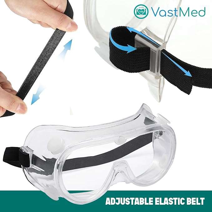 VASTMED Anti Fog Safety Goggles Protective Safety Goggle with Clear Lens | Eye Protection Goggles for Women Men - Image 4