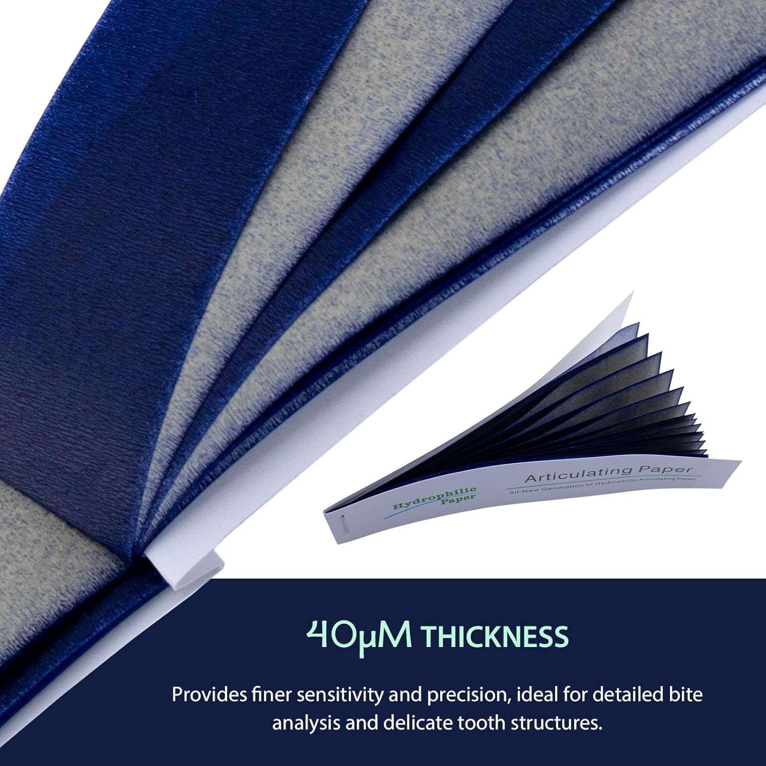 Dental Articulating Papers by Vastmed | Straight Shape Micron Bite Articulating Paper Doubled Side for Occlusal Adjustment - Image 5