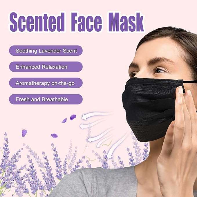 Advanced Tigris Level 3 Lightly Lavender Scented Face Mask 4.0G 3Ply Breathable Individually Wrapped Indoor Outdoor Use - Image 3