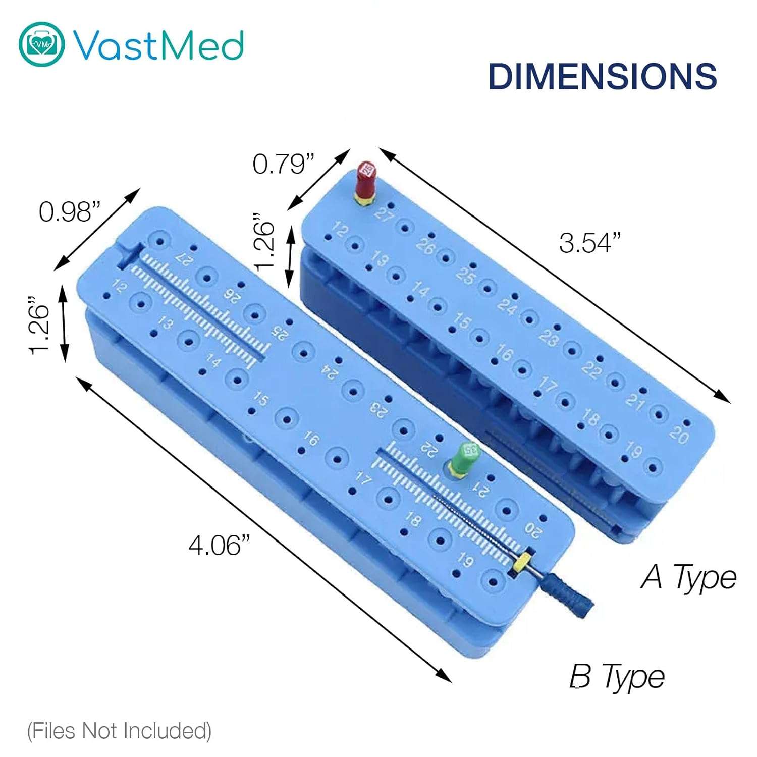 1 PC Dental Endodontic Measuring Block Tool by Vastmed | Autoclavable File Holder, Endo Ruler File Measuring Board for Root Canal Treatment - Image 7