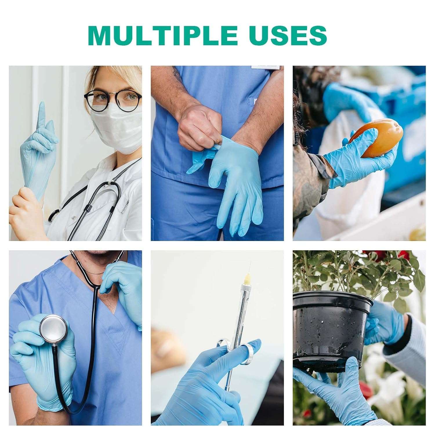 VASTMED Dental Grade Examination Leone Nitrile Gloves 4.0G Finger Tips Texture Latex Free Professional Grade Gloves - Image 7