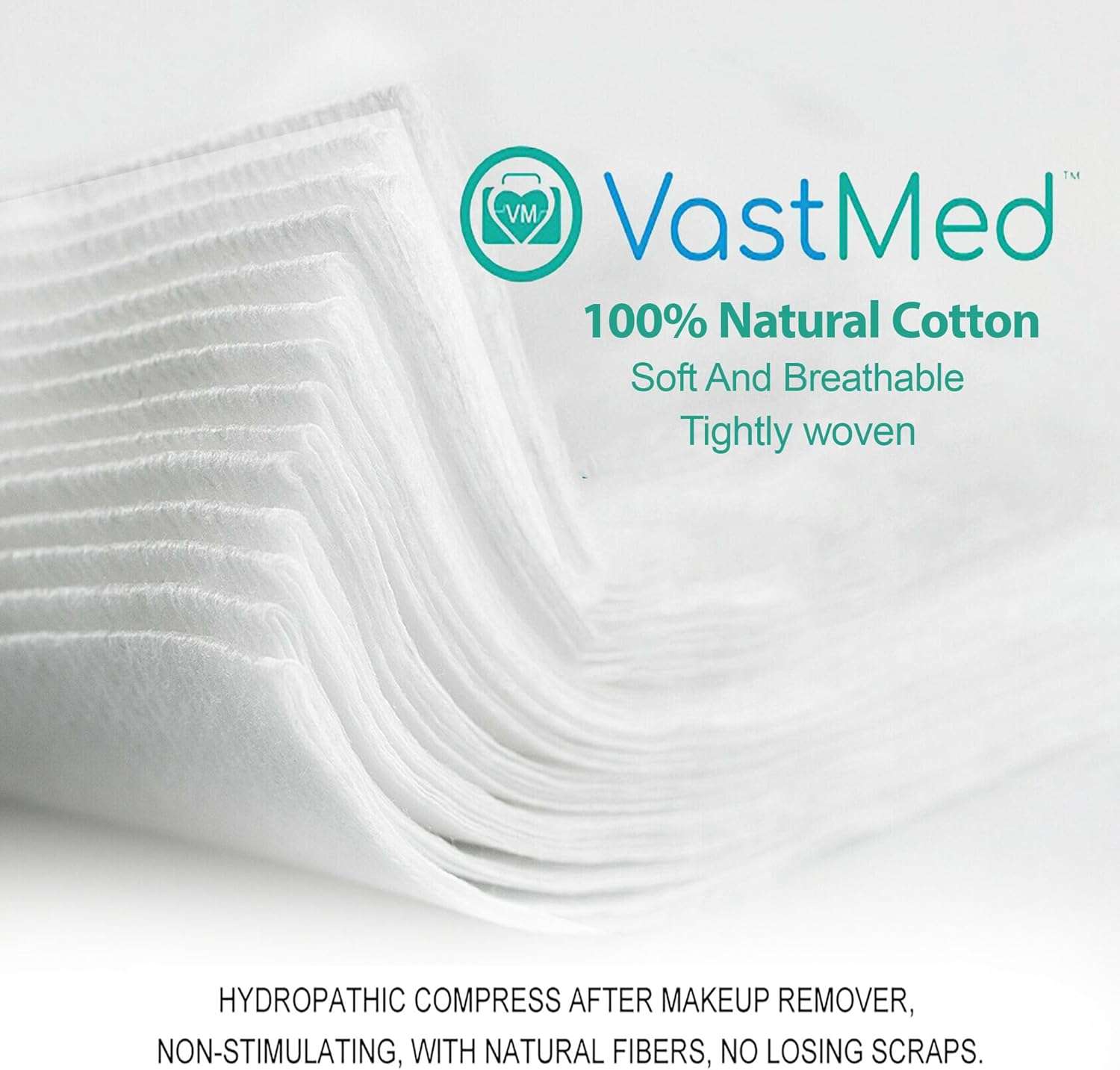 Capra Cotton Gauze Pads by VASTMED | Disposable and Individually Wrapped Medical Gauze Pads | Sterile Medical Wound Dressing Sponges for Cleaning - Image 5