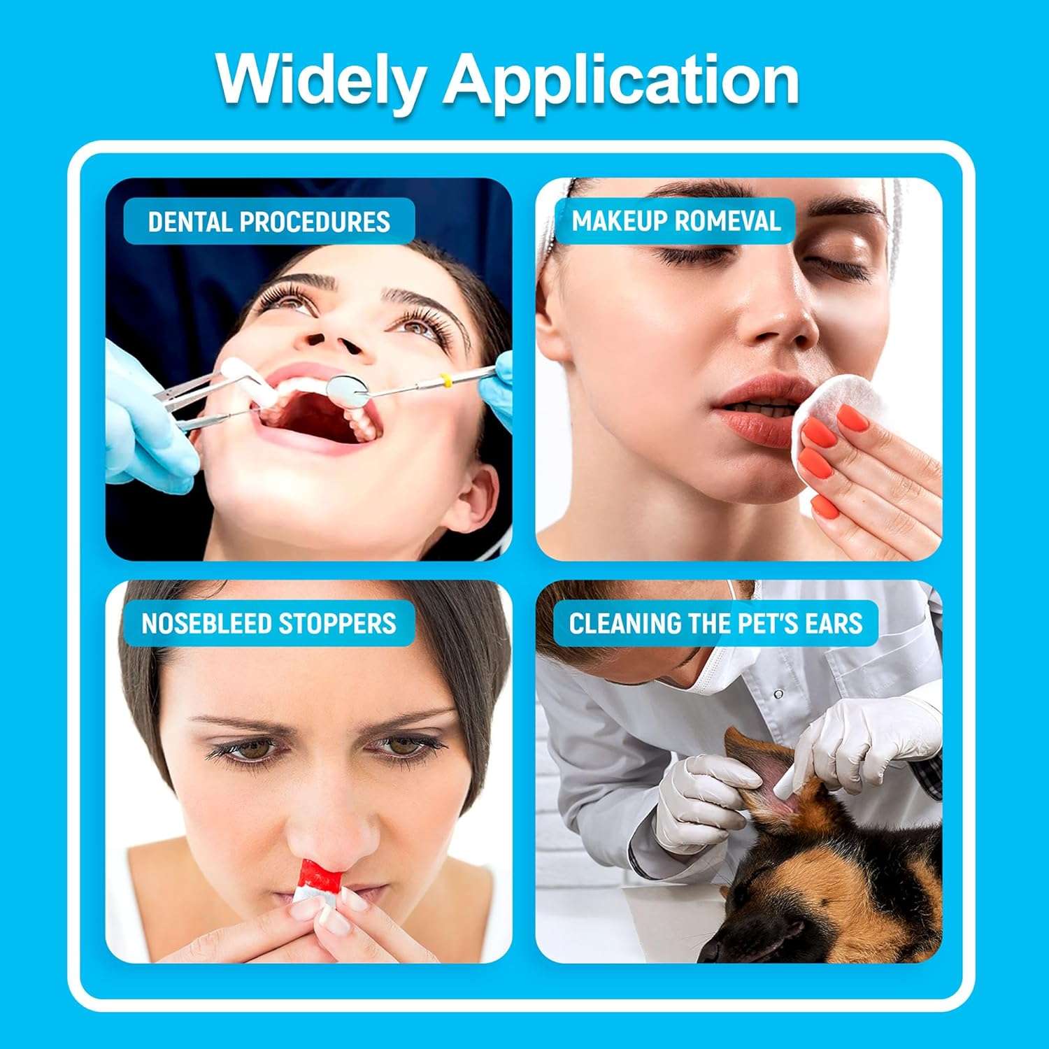 Cotton Dental Gauze Rolls by Vastmed | High Absorbent Mouth Gauze Roll for Dentists Non Sterile Cotton Roll for Nosebleeds and Oral Care for Kids and Adults - Image 7