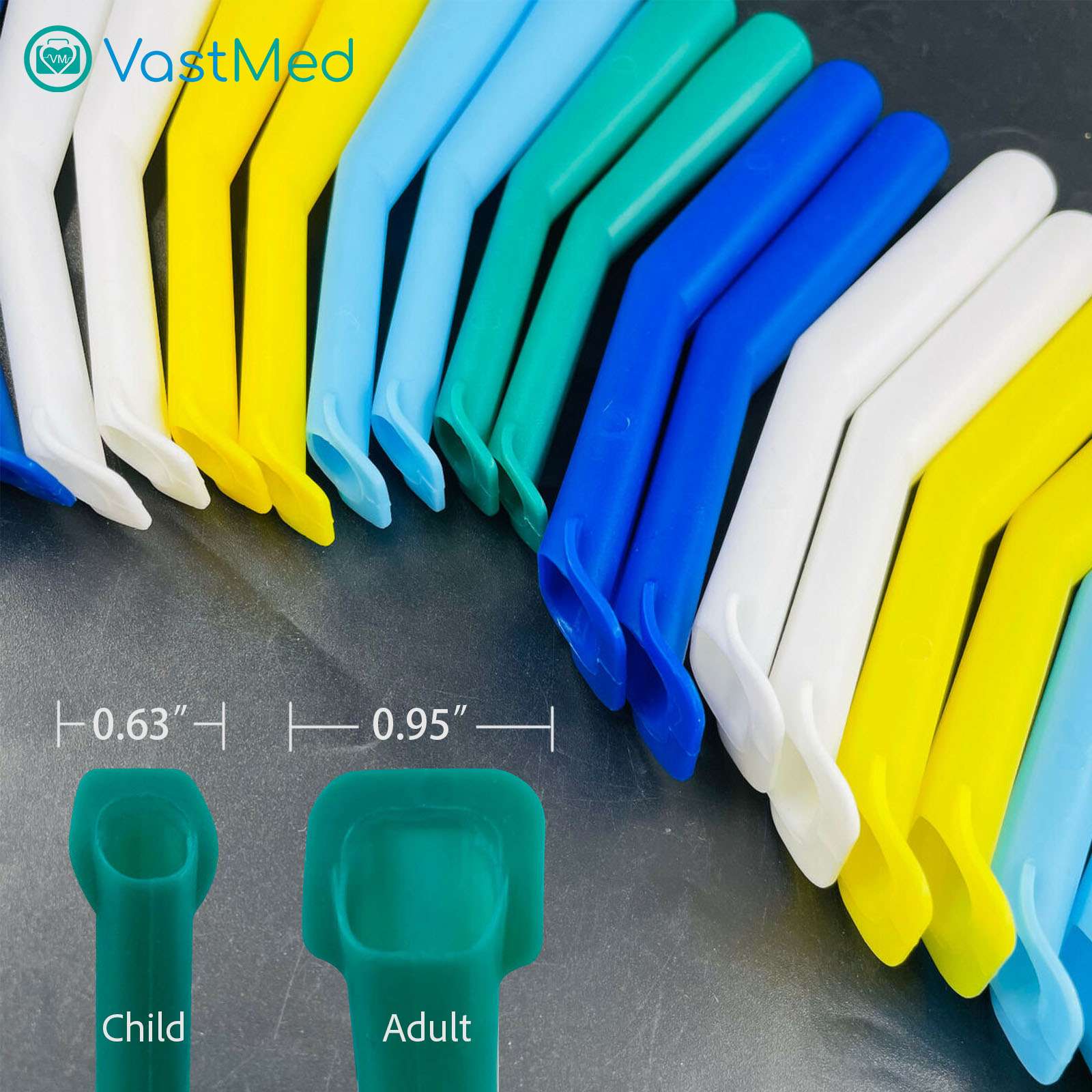 50 Pcs Dental High Volume Surgical Aspirator Tips by Vastmed | Disposable Suction Tips - Image 5