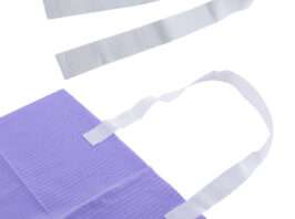 Dental Grade Scudo 7.2g 3Ply Dental Bibs by VASTMED | Soft & Waterproof Disposable Bib Sheet for Patients 13" x 18" | Dentist Tray Cover and Nail Table Cover Supplies