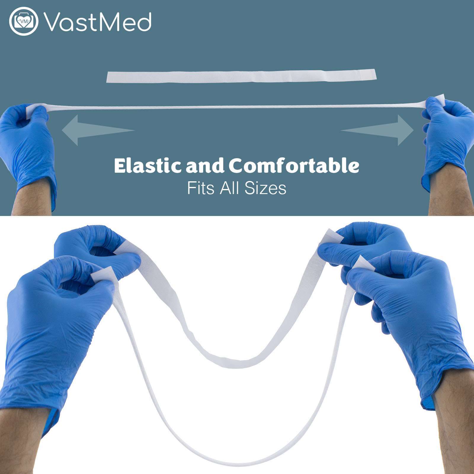 Dental Grade Scudo 7.2g 3Ply Dental Bibs by VASTMED | Soft & Waterproof Disposable Bib Sheet for Patients 13" x 18" | Dentist Tray Cover and Nail Table Cover Supplies - Image 7