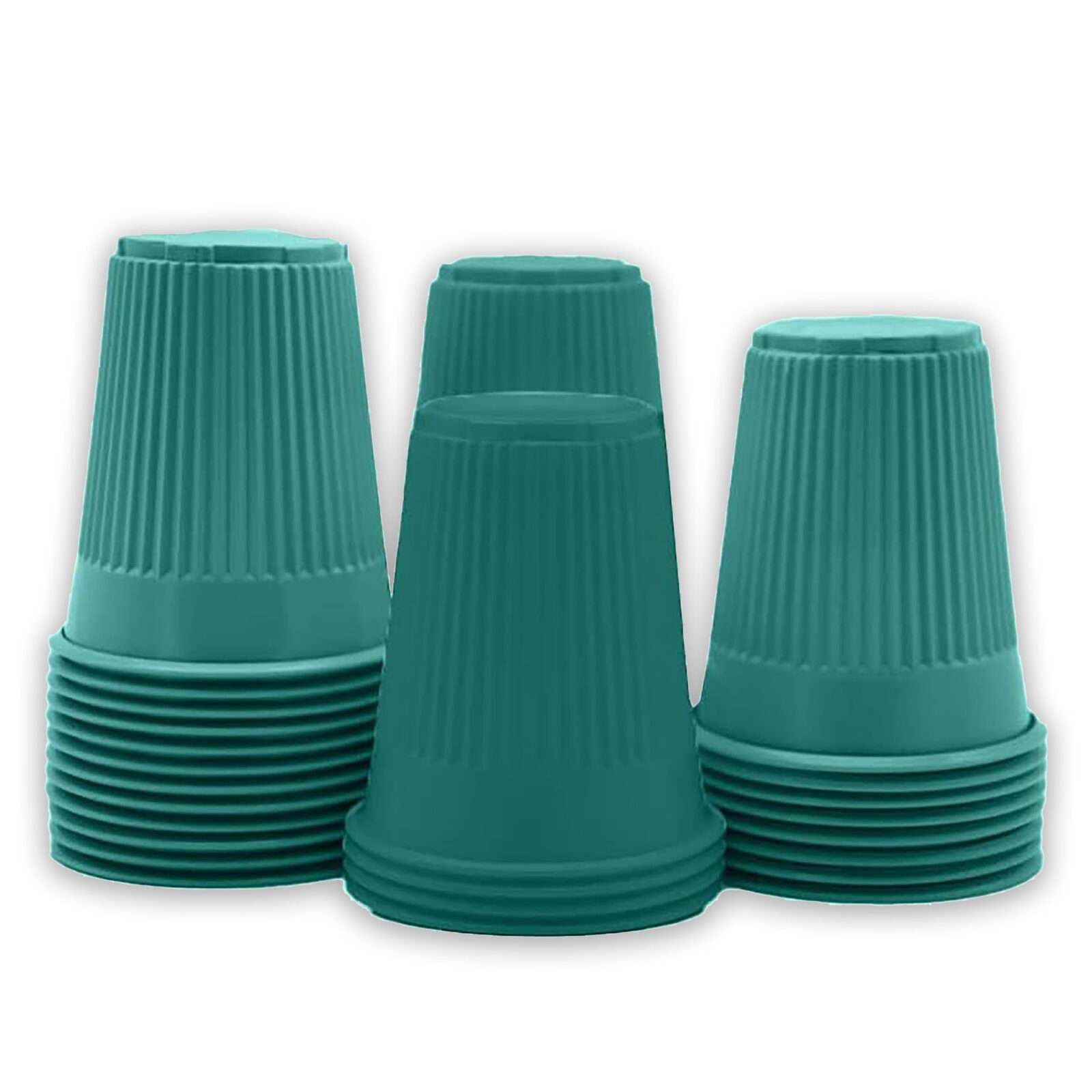 VASTMED Disposable 5 oz Plastic Cups | Disposable Drinking Cups Multi Color | Double-Coated for Durability Embossed Grip Cups for Office Medical & Event Use