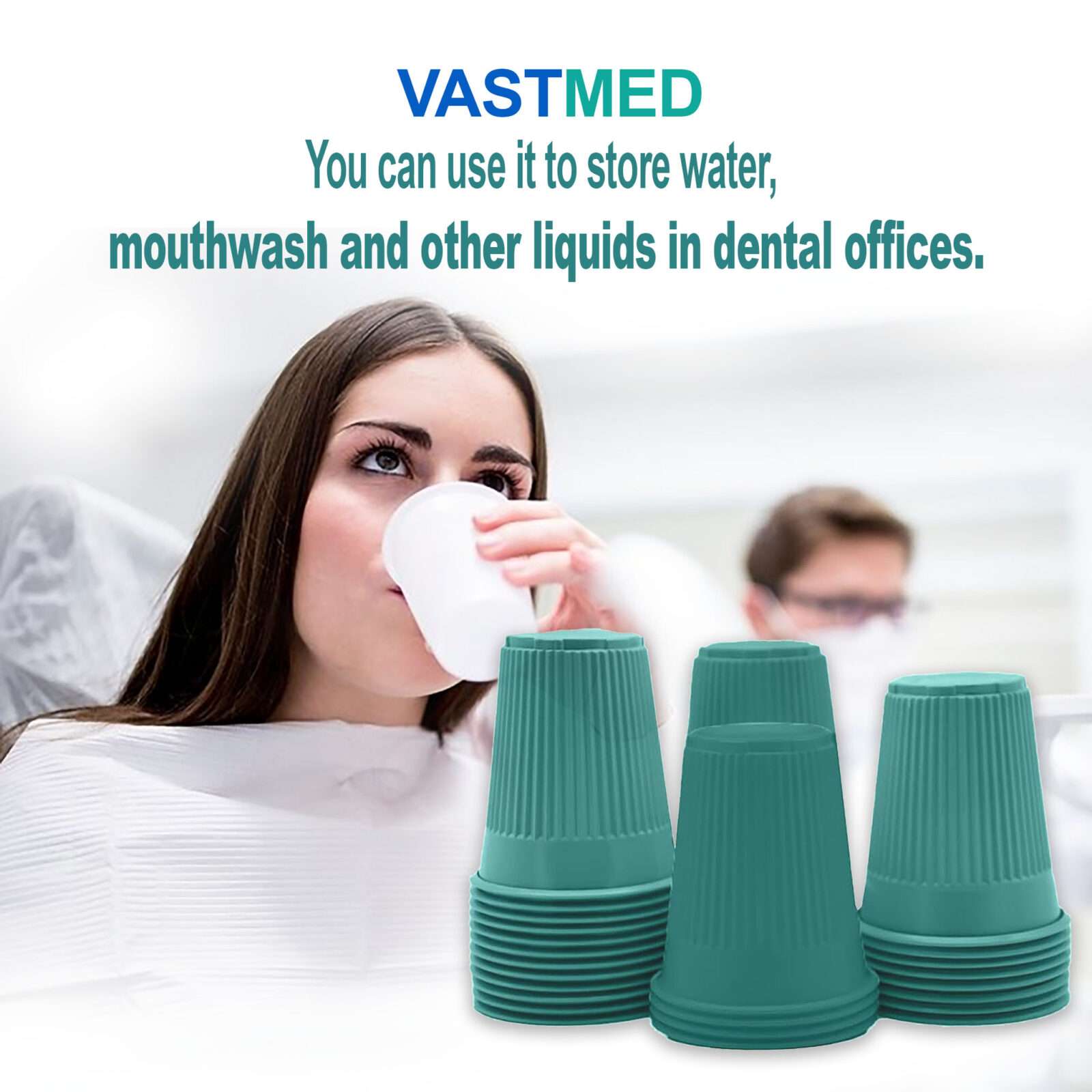 VASTMED Disposable 5 oz Plastic Cups | Disposable Drinking Cups Multi Color | Double-Coated for Durability Embossed Grip Cups for Office Medical & Event Use - Image 5