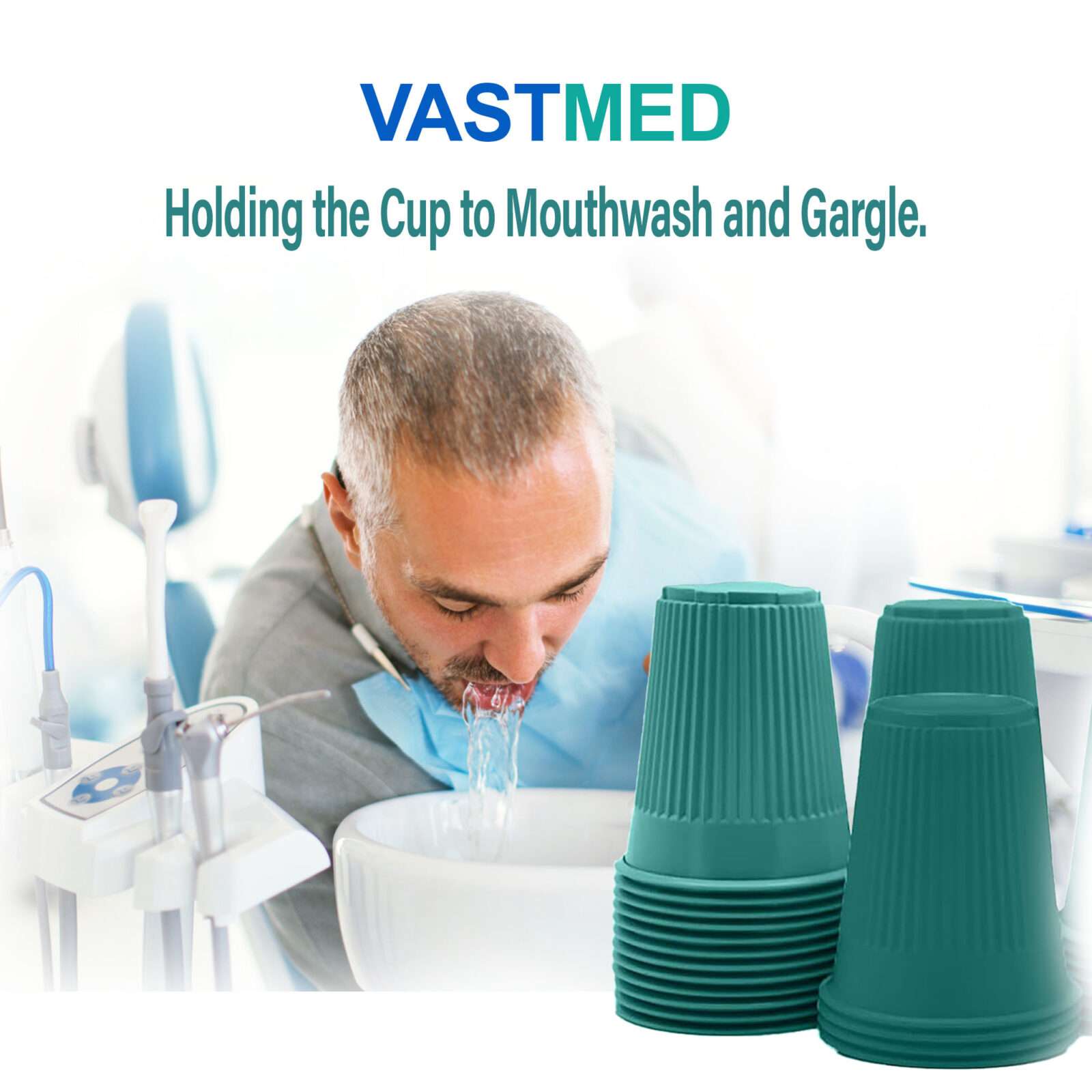 VASTMED Disposable 5 oz Plastic Cups | Disposable Drinking Cups Multi Color | Double-Coated for Durability Embossed Grip Cups for Office Medical & Event Use - Image 4