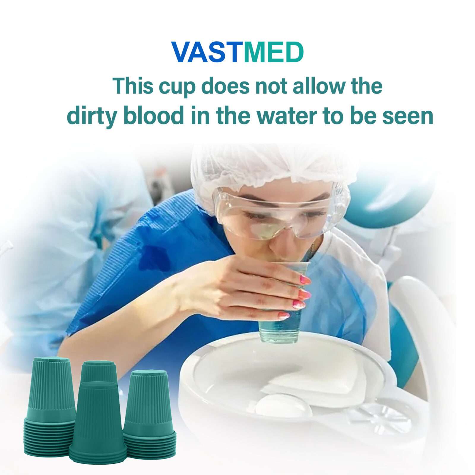 VASTMED Disposable 5 oz Plastic Cups | Disposable Drinking Cups Multi Color | Double-Coated for Durability Embossed Grip Cups for Office Medical & Event Use - Image 3