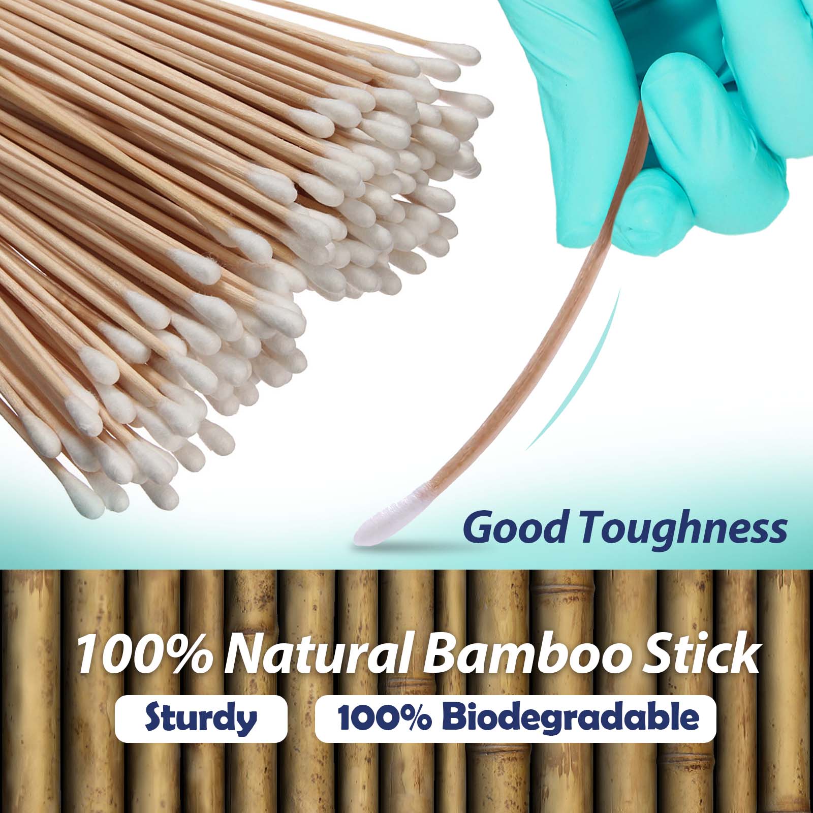 Cotton Tipped Applicators 3 Inch by Vastmed | Long Medical Cotton Swab with Wooden Sticks | Disposable Non Sterile Cotton Swabs for Multiple Uses - Image 4