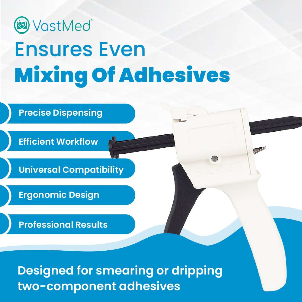Dispensing Gun Kit 1:1/2:1 AB by Vastmed | Impression Mixing Cartridge Dispensing Gun - Image 2