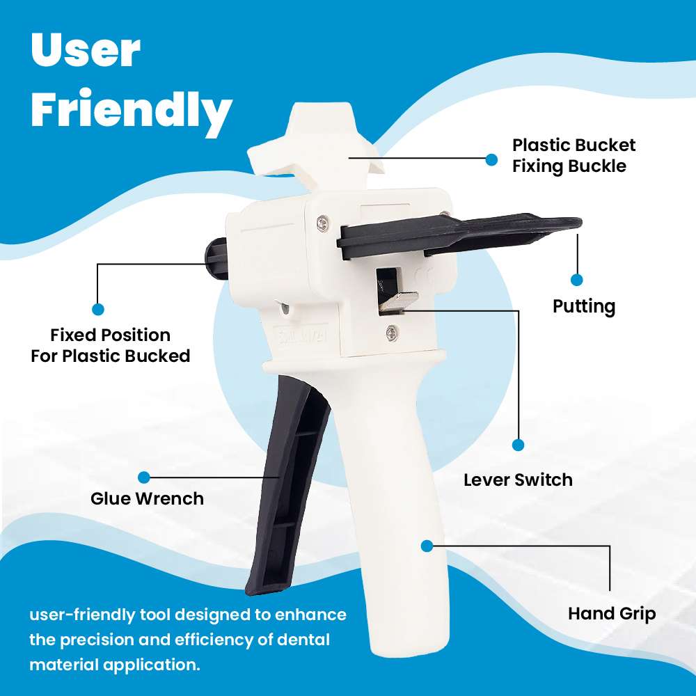 Dispensing Gun Kit 1:1/2:1 AB by Vastmed | Impression Mixing Cartridge Dispensing Gun - Image 7