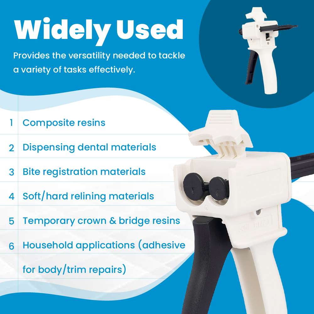 Dispensing Gun Kit 1:1/2:1 AB by Vastmed | Impression Mixing Cartridge Dispensing Gun - Image 6