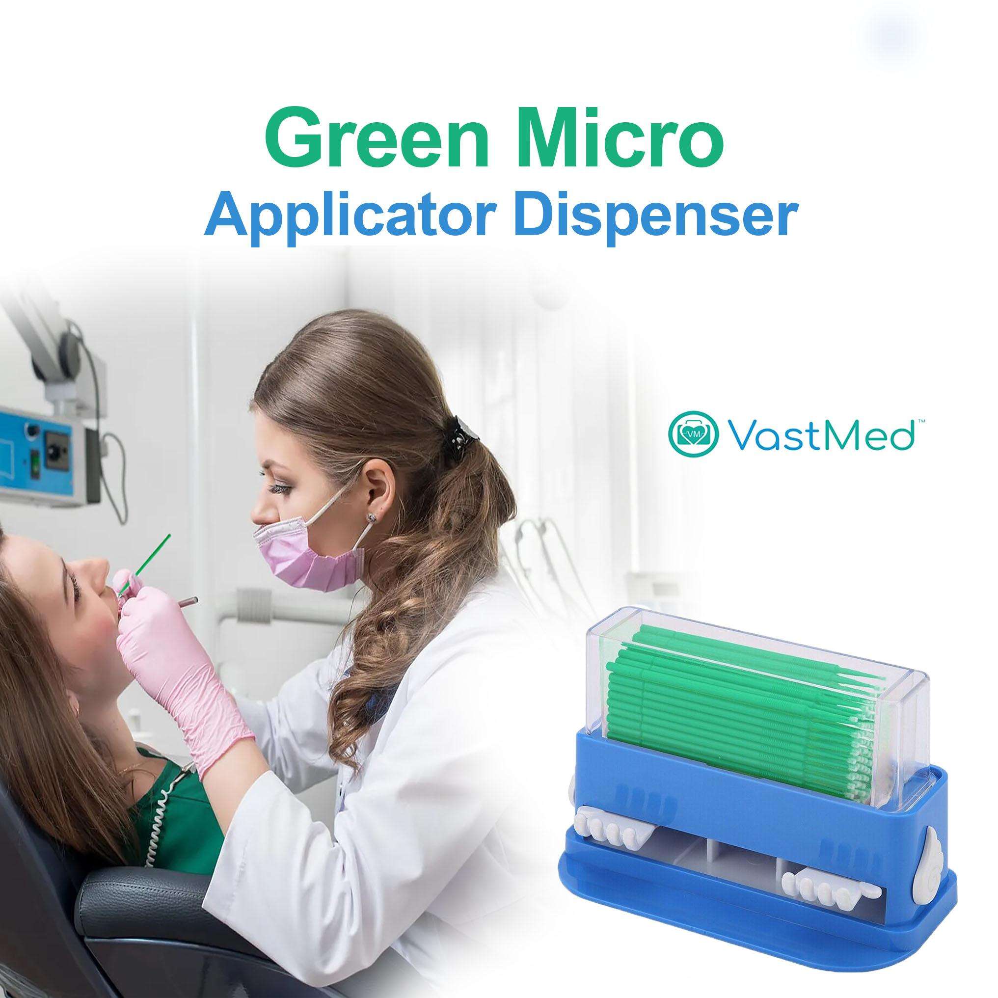 Dental Grade Micro Applicator Tip Brush Dispenser with 4 containers by VASTMED | Dental Micro Brush Holder Organizer - Image 3