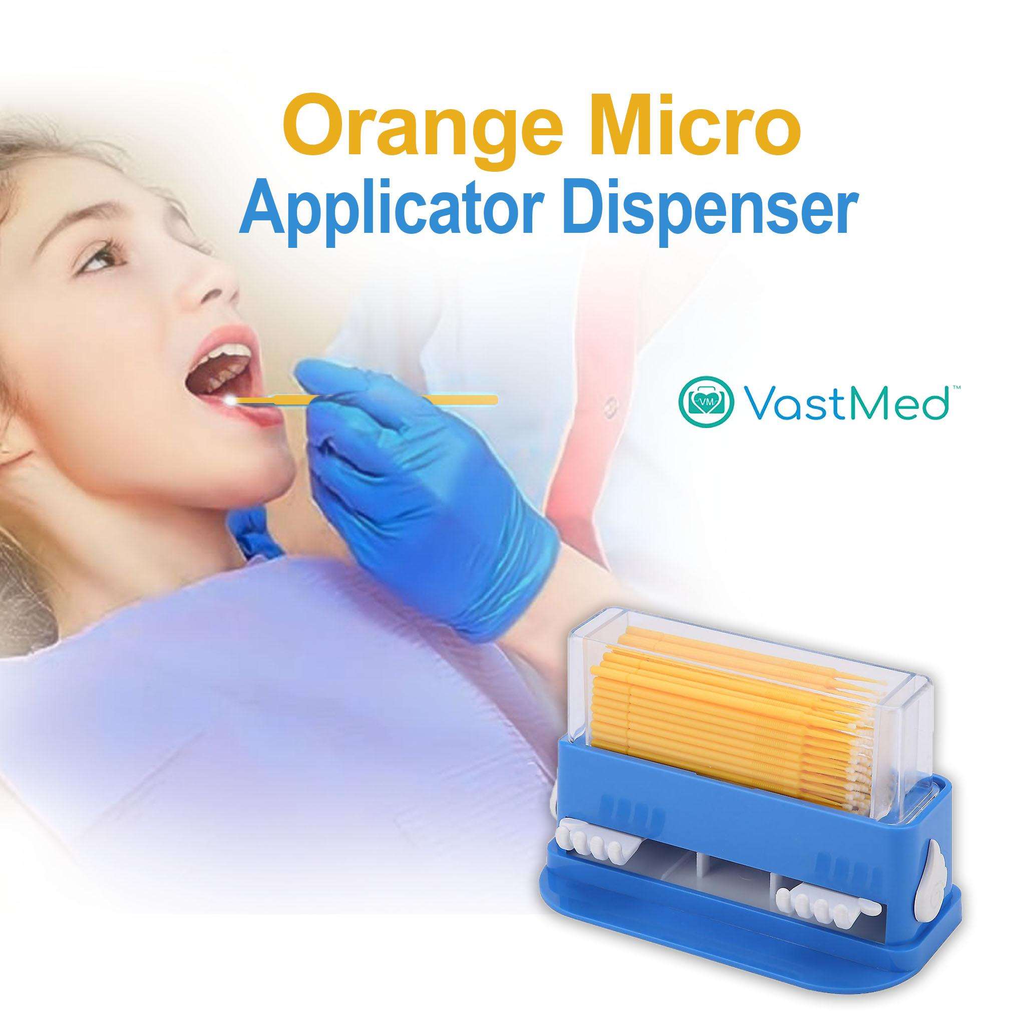 Dental Grade Micro Applicator Tip Brush Dispenser with 4 containers by VASTMED | Dental Micro Brush Holder Organizer - Image 2