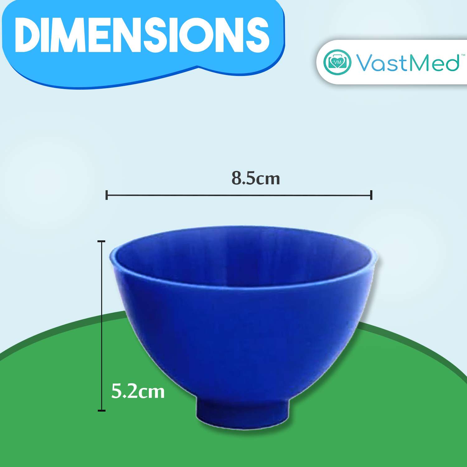 Dental Mixing Bowl by Vastmed | Flexible Durable Silicone Mixing Bowl for Alginate Plaster Materials - Image 5