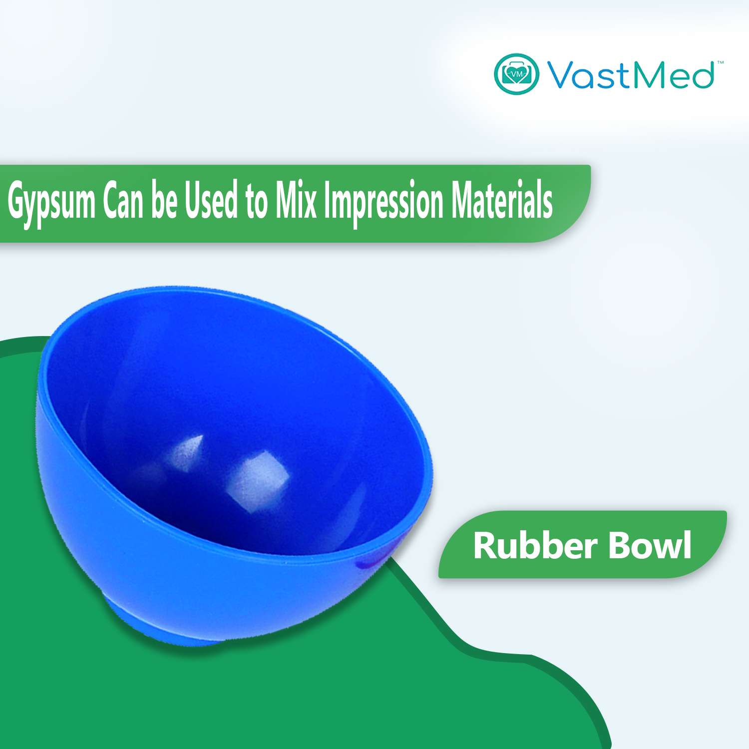 Dental Mixing Bowl by Vastmed | Flexible Durable Silicone Mixing Bowl for Alginate Plaster Materials - Image 2