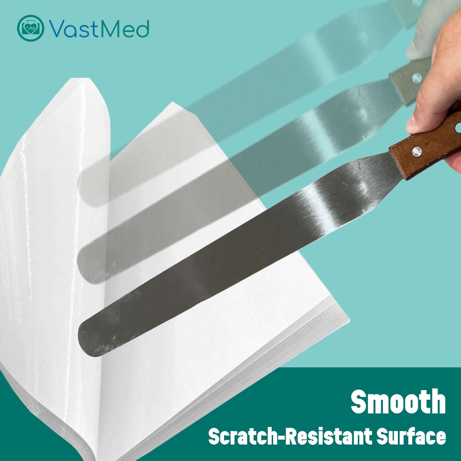 Dental Mixing Pads 2 Sides Paper by Vastmed | Waterproof Poly Coated Disposable Lab Mixing Papers for Blend Dental Repairs Fillings Material | Silicate Materials - Image 7