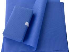Product image Autoclave CSR Sterilization Wrap by Vastmed | SMMS Non Woven Sterilization with Steam & EO 60g Blue Non Sterile Pads Cellulose Paper Autoclave Wraps