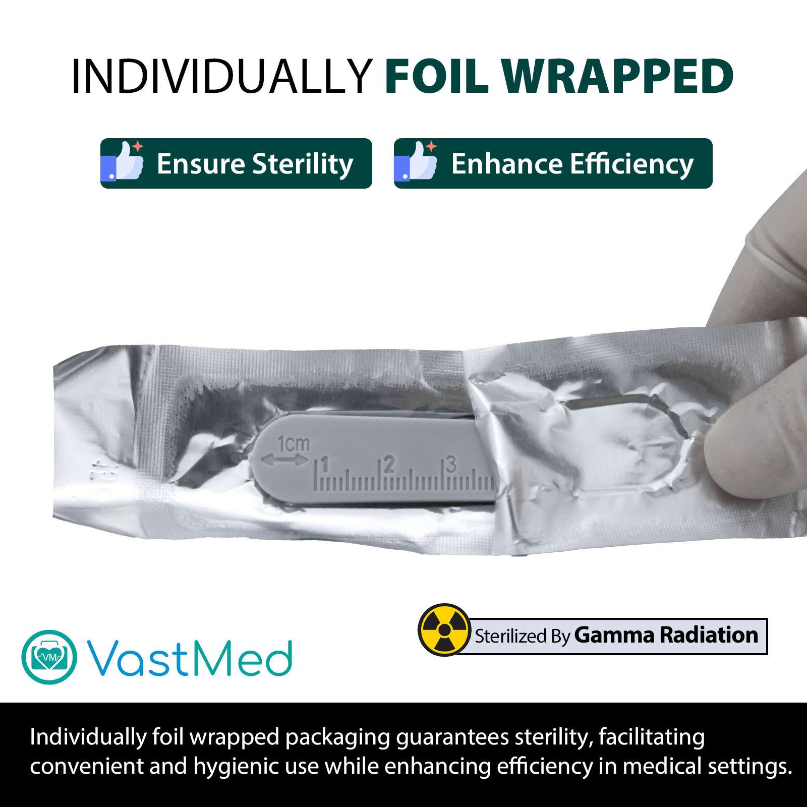 Surgical Blades with Handle by Vastmed | Stainless Steel Sterile Scalpel Blades Individually Wrapped - Image 4