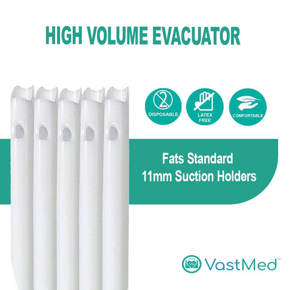 High Volume Evacuator HVE Tips by Vastmed | Dental Vented Evacuation Tips with Smooth Edges - Image 5
