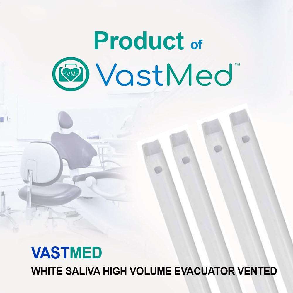 High Volume Evacuator HVE Tips by Vastmed | Dental Vented Evacuation Tips with Smooth Edges - Image 4