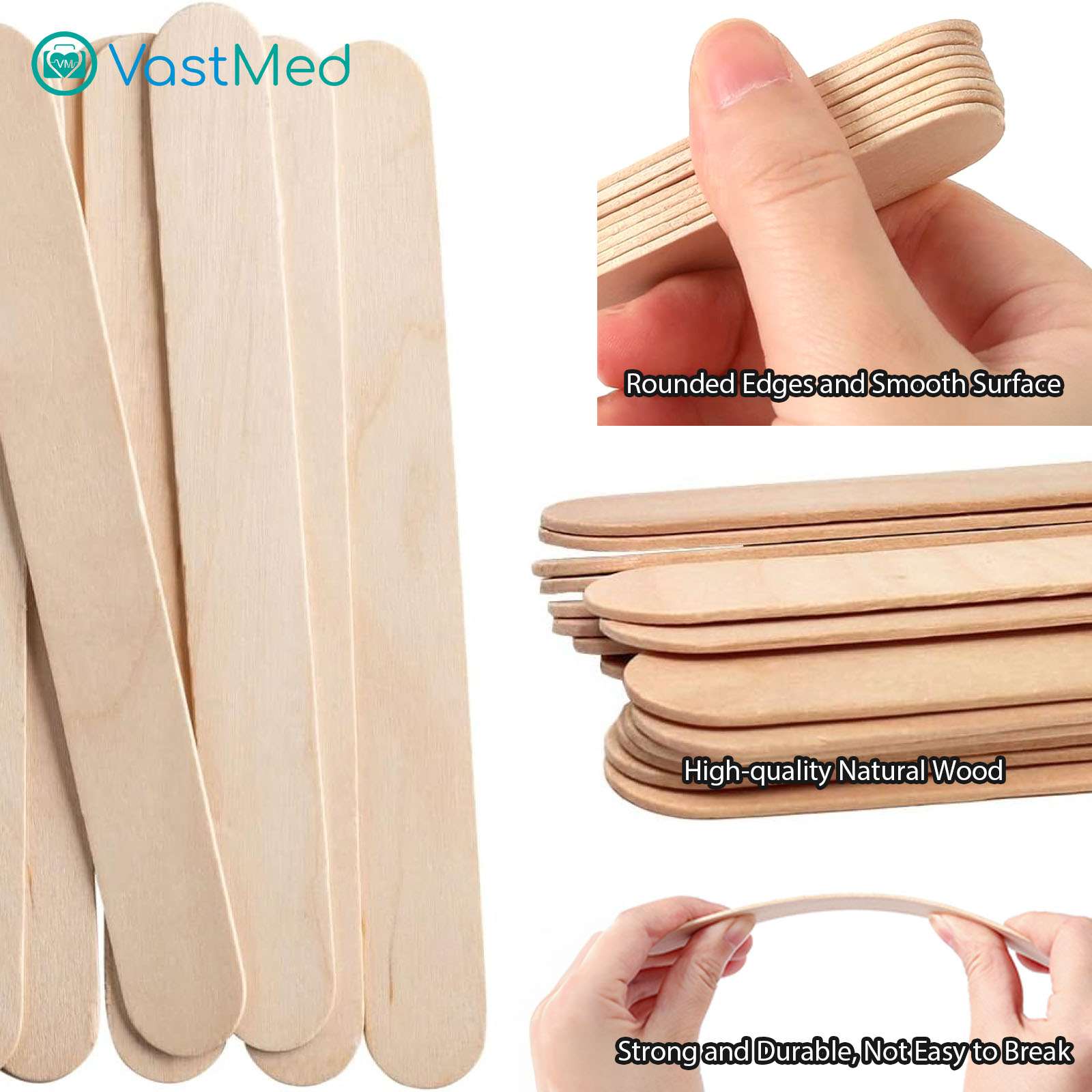 Tongue Depressors Sterile by Vastmed | Medical Tongue Depressors Individually Wrapped for Dental Medical Examination - Image 3