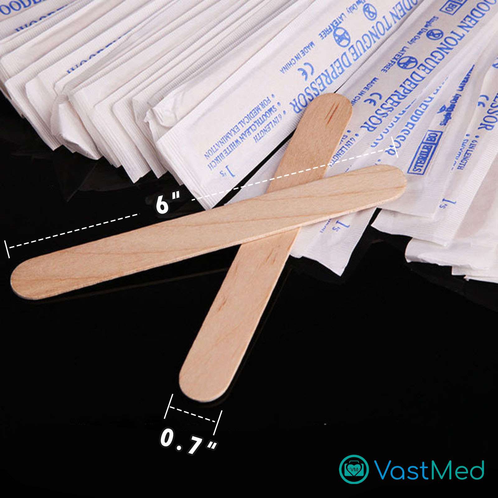Tongue Depressors Sterile by Vastmed | Medical Tongue Depressors Individually Wrapped for Dental Medical Examination - Image 5